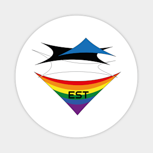 Estonia  pride flag Magnet